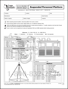 Suspended Personnel Platform Annual/Periodic Inspection Checklist ...